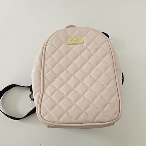 Betsy Johnson Quilted Blush Backpack